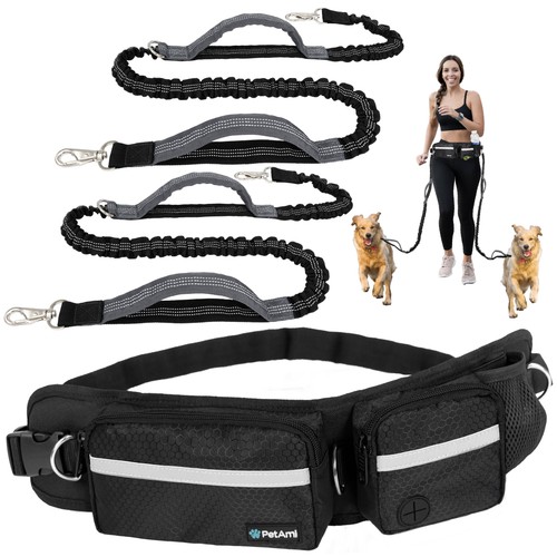 Dog leash waist belt - waist,